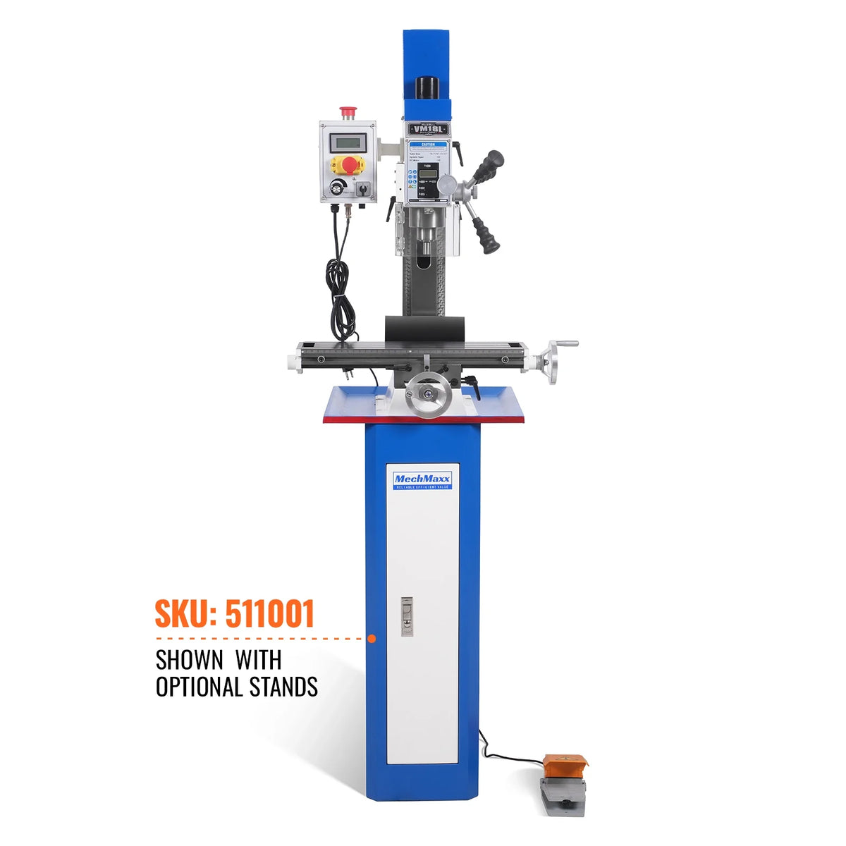 MechMaxx 6" x 20" Benchtop Mill Drill Machine — 1HP, VM18L