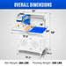 MechMaxx 16x24 Inch Commercial Pneumatic Dual Platen Heat Press - Auto Lift Sublimation Transfer Machine with Storage Base Cabinet (110V 1650W) - view 2
