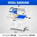 MechMaxx 16x24 Inch Commercial Pneumatic Dual Platen Heat Press - Auto Lift Sublimation Transfer Machine with Storage Base Cabinet (110V 1650W) - view 2
