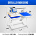 MechMaxx 20x24 Inch (50x60cm) Commercial Pneumatic Dual Platen Heat Press Auto Lift Sublimation Transfer Machine with AIRTAC Pneumatic Components (110V 4HP) - view 2