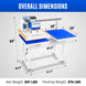 MechMaxx 20x24 Inch (50x60cm) Commercial Pneumatic Dual Platen Heat Press Auto Lift Sublimation Transfer Machine with AIRTAC Pneumatic Components (110V 4HP) - view 2