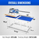 MechMaxx 24x32 Inch (60x80cm) Industrial Pneumatic Dual Platen Heat Press - Auto Lift Digital Sublimation Transfer Machine (220V 8HP) - view 2