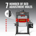 MechMaxx 100 Ton H-Frame Electric Hydraulic Shop Press with Hand Winch, 110V Motor, Fully Welded Steel Frame, Safety Guard, HSP100E - view 4