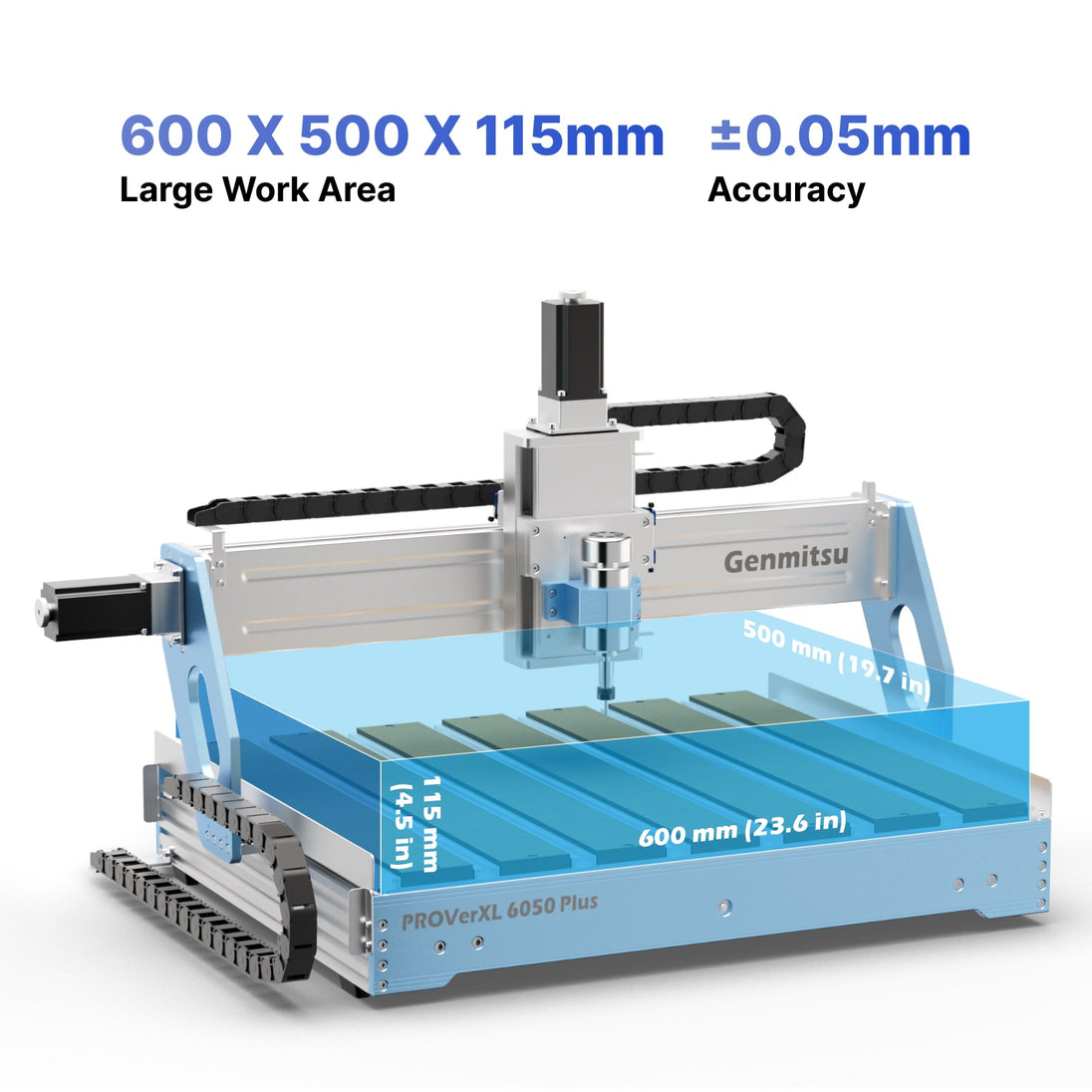 PROVerXL 6050 Plus CNC router, 300W spindle, dual linear rails