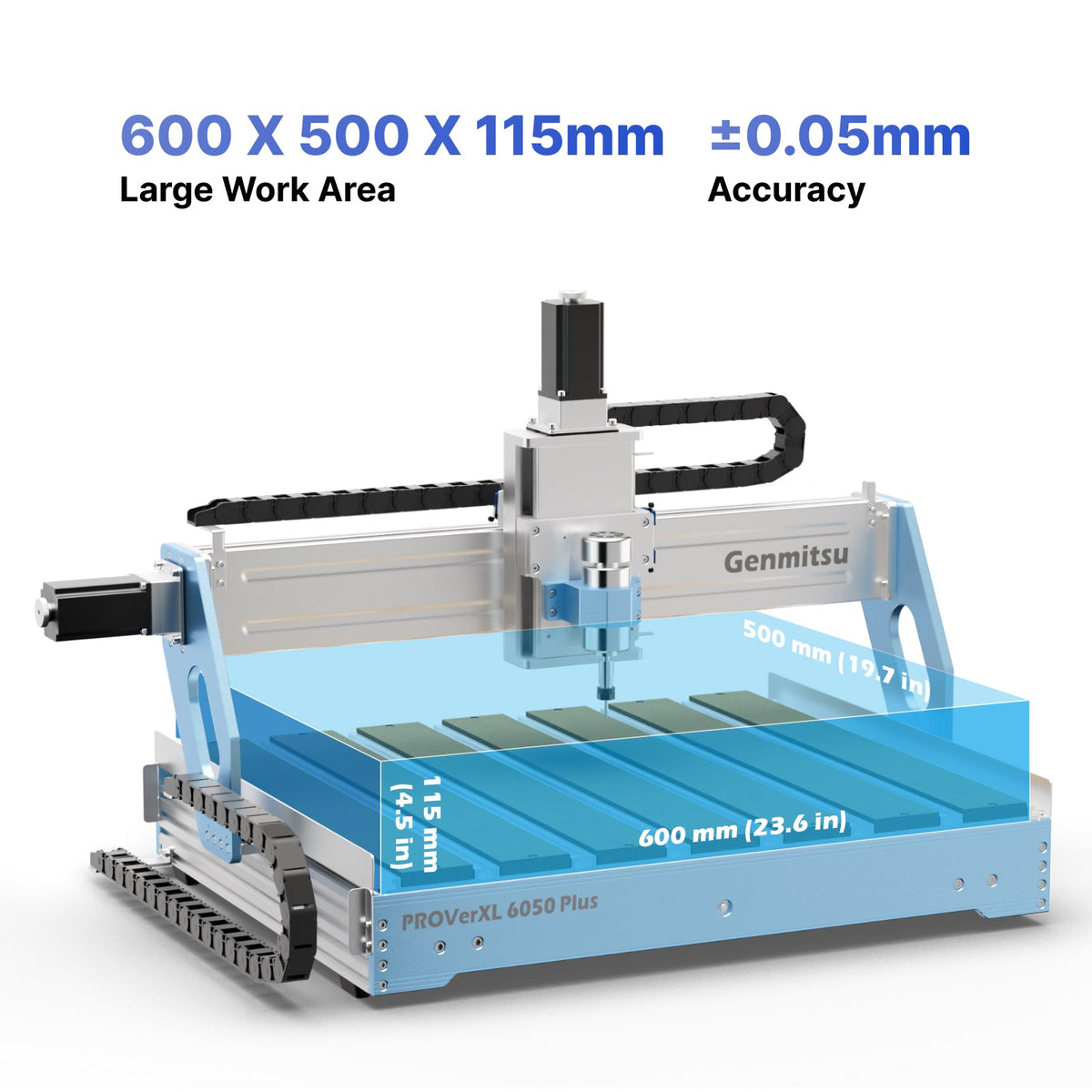 PROVerXL 6050 Plus CNC router, 300W spindle, dual linear rails