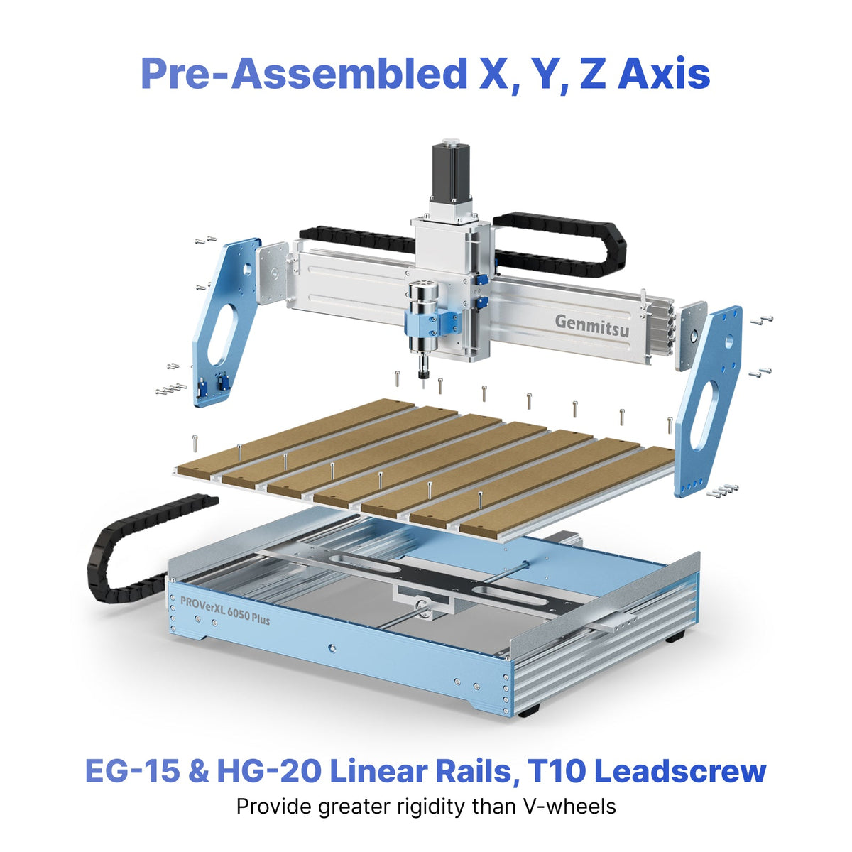 PROVerXL 6050 Plus CNC router, 300W spindle, dual linear rails