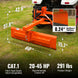 MechMaxx 60" 6-Way Rear Blade 3 Point Hitch Tractor Attachment, RB60S - view 2