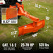 MechMaxx 60" Heavy Duty 6-Way Rear Blade 3 Point Hitch Tractor Attachment, RB60SE - view 2
