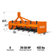 MechMaxx 72" Box Blade Scraper with 6 Shanks 3 Point Hitch Tractor Attachment, BB72 - view 2