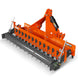 MechMaxx 72" Heavy Duty Soil Pulverizer, Single Spiked Roller, 25 Shanks, Category 1 and 2, 3 Point Hitch Tractor Attachment, TSP72