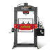 MechMaxx 75 Ton H-Frame Electric Hydraulic Shop Press with Hand Winch, 110V Motor, Fully Welded Steel Frame, Safety Guard, HSP75E