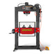 MechMaxx 75 Ton H-Frame Air/Hydraulic Shop Press with Hand Winch, Fully Welded Steel Frame, Safety Guard, Foot Pedal Control, HSP75