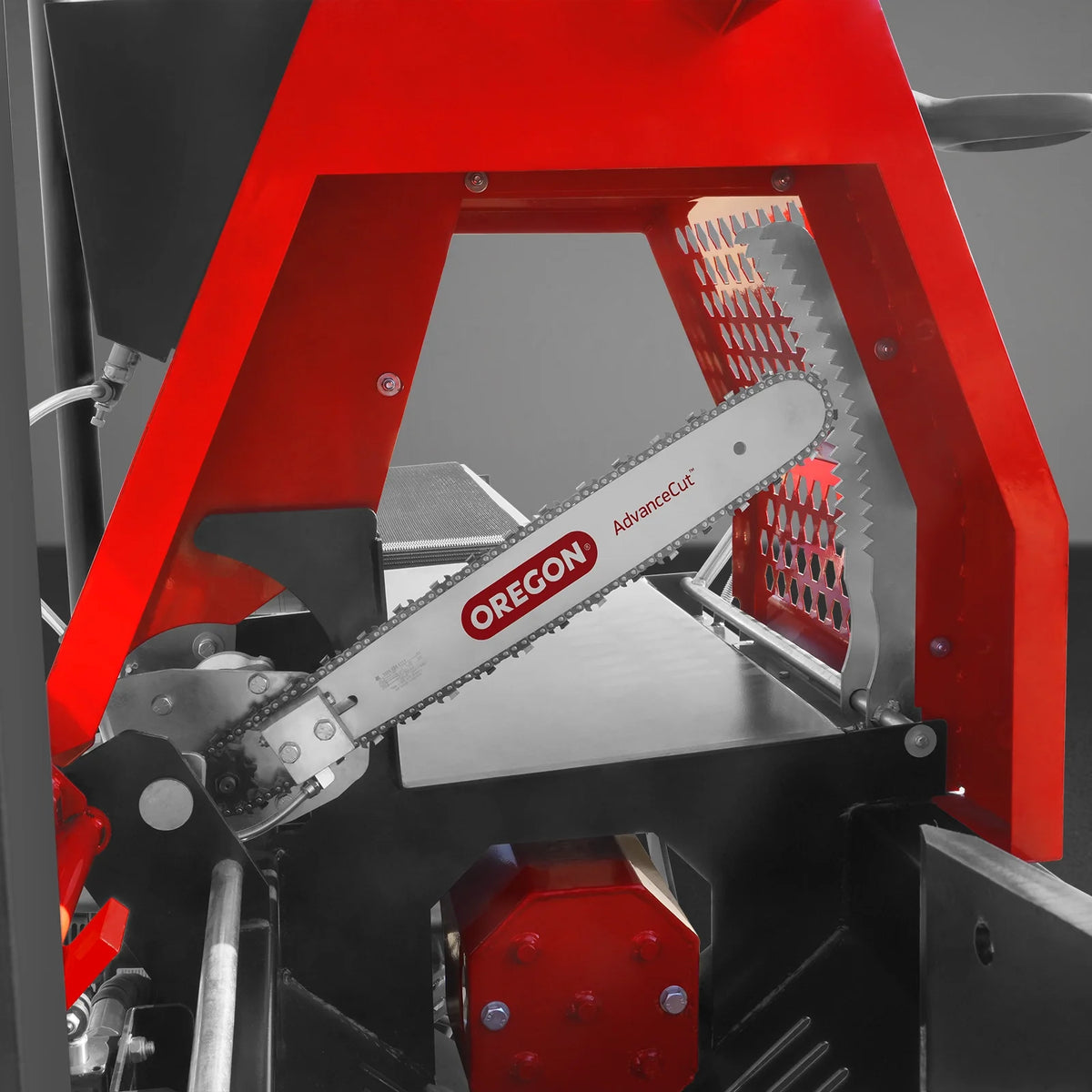 MechMaxx Firewood Log Splitter Processor with Conveyor, 20ton Splitting Force 22.5" x 15" Log Capacity, 18" Chainsaw, HLS20 - view 7