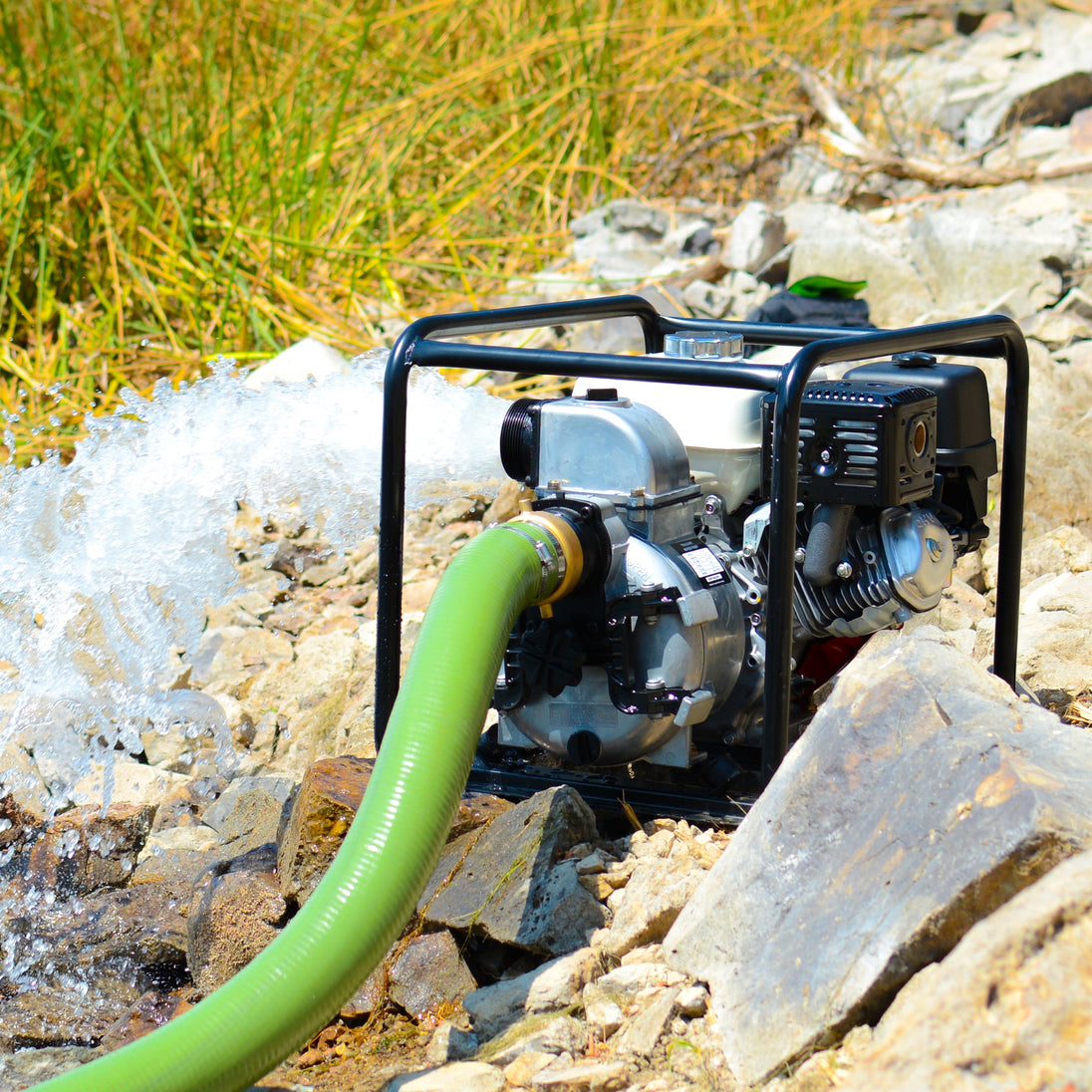 2 Inch Trash Water Pump 164 GPM 3.5HP GX120 powered by Honda Portable Utility - view 3