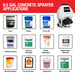 6.5 Gallon Backpack Concrete Sprayer .5 GPM Gas Finishing Tool for Cement Sealant Curing Stain - view 13