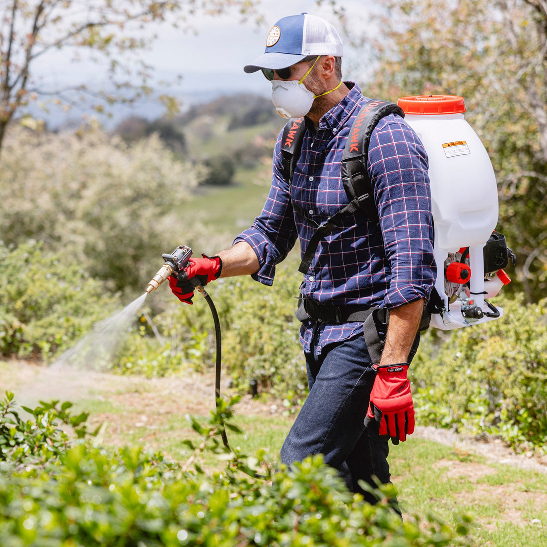 5 Gallon Gas Backpack Sprayer 450 PSI Pump for Mosquitoes Pesticides - view 3