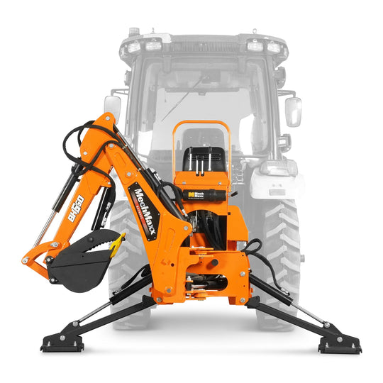 MechMaxx BH660H 7-foot tractor backhoe attachment with hydraulic thumb