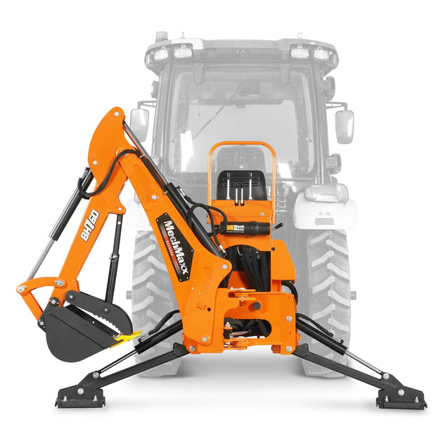 MechMaxx BH760M 8-foot tractor backhoe attachment with mechanical thumb