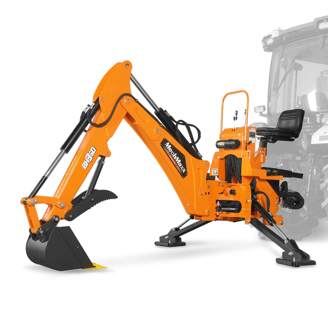 MechMaxx BH860M 9-foot tractor backhoe attachment with mechanical thumb