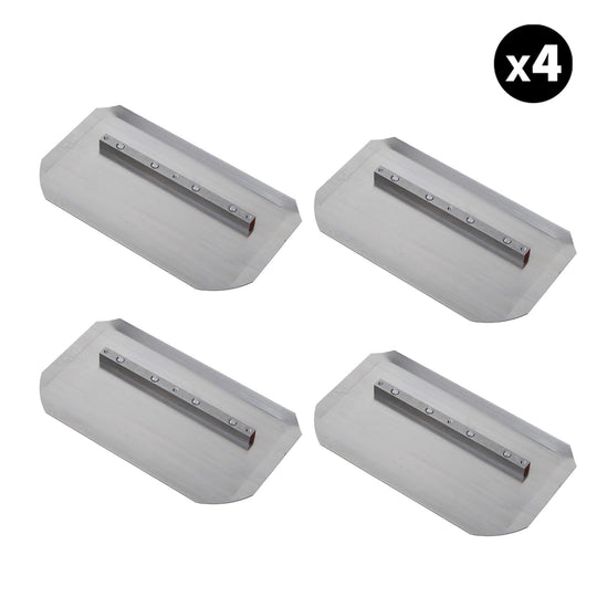 Set of 4 - 6″ x 10.5″ Replacement Combo Trowel Blades Bar Mount for Tomahawk 30" Portable Trowels