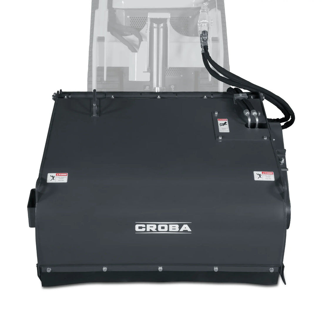 MechMaxx 40" Box Broom Sweeper — Mini Skid Steer Attachment