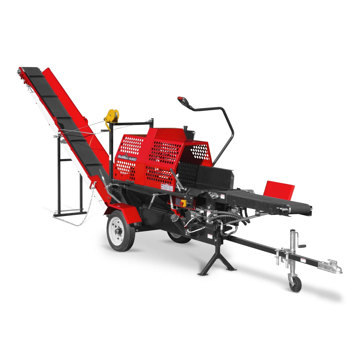 MechMaxx Firewood Log Splitter Processor with Conveyor, 20ton Splitting Force 22.5" x 15" Log Capacity, 18" Chainsaw, HLS20 - view 2