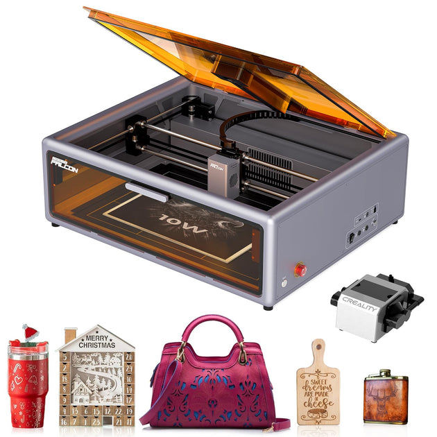 Creality Falcon A1 10W enclosed laser engraver with air assist