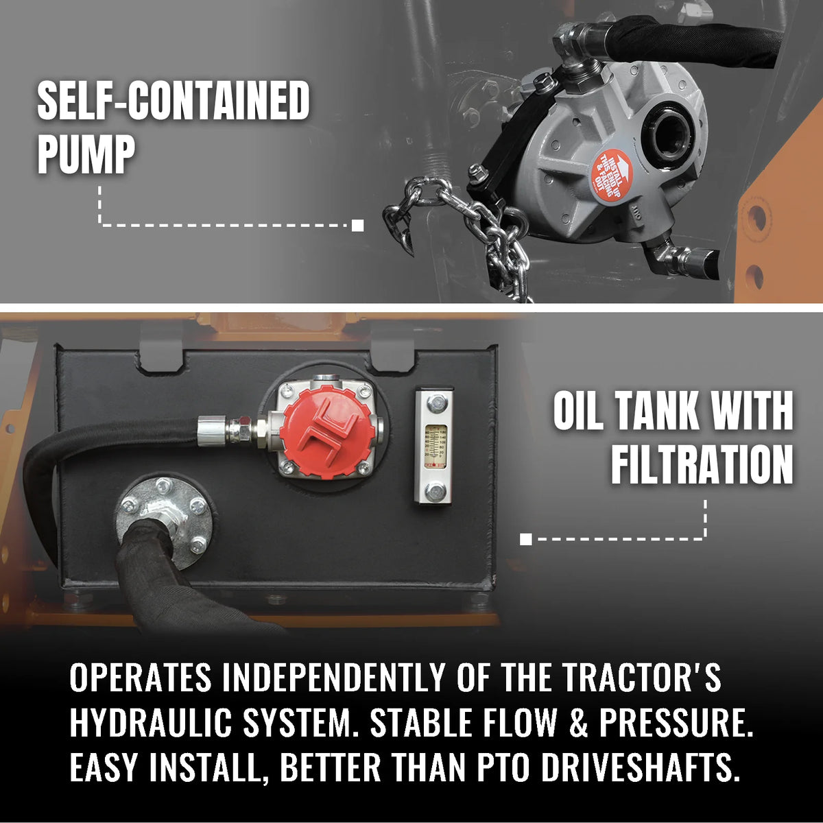 MechMaxx 8' Tractor Backhoe Attachment w/ Mechanical Thumb — BH760M