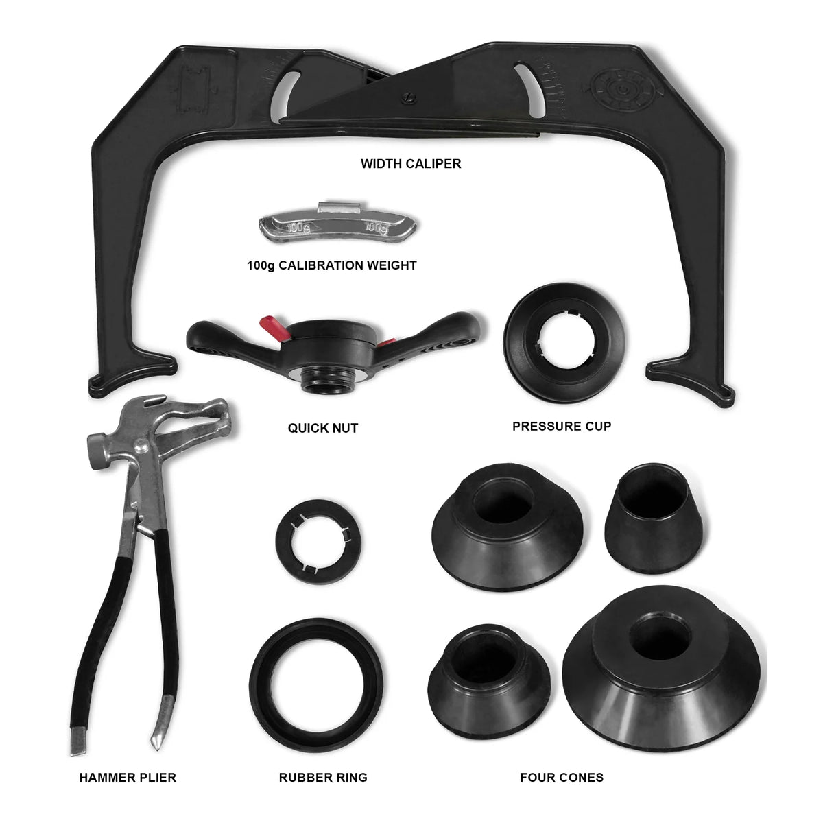 MechMaxx 10-24" Rim Wheel Balancer Car Tire Balancing Machine 40 mm Shaft with Foot Pedal Brake, Laser Guided and LED Illuminator, WB857 - view 2