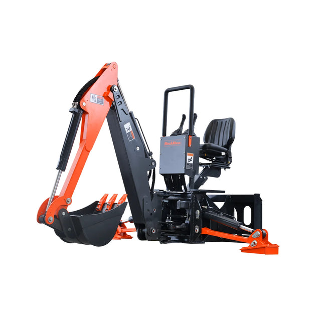 MechMaxx Skid Steer Swivel Backhoe Attachment, 8' Depth — SBH50