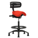 Performer Stealth Series studio stool with backrest