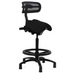 Performer Stealth Series studio stool with backrest