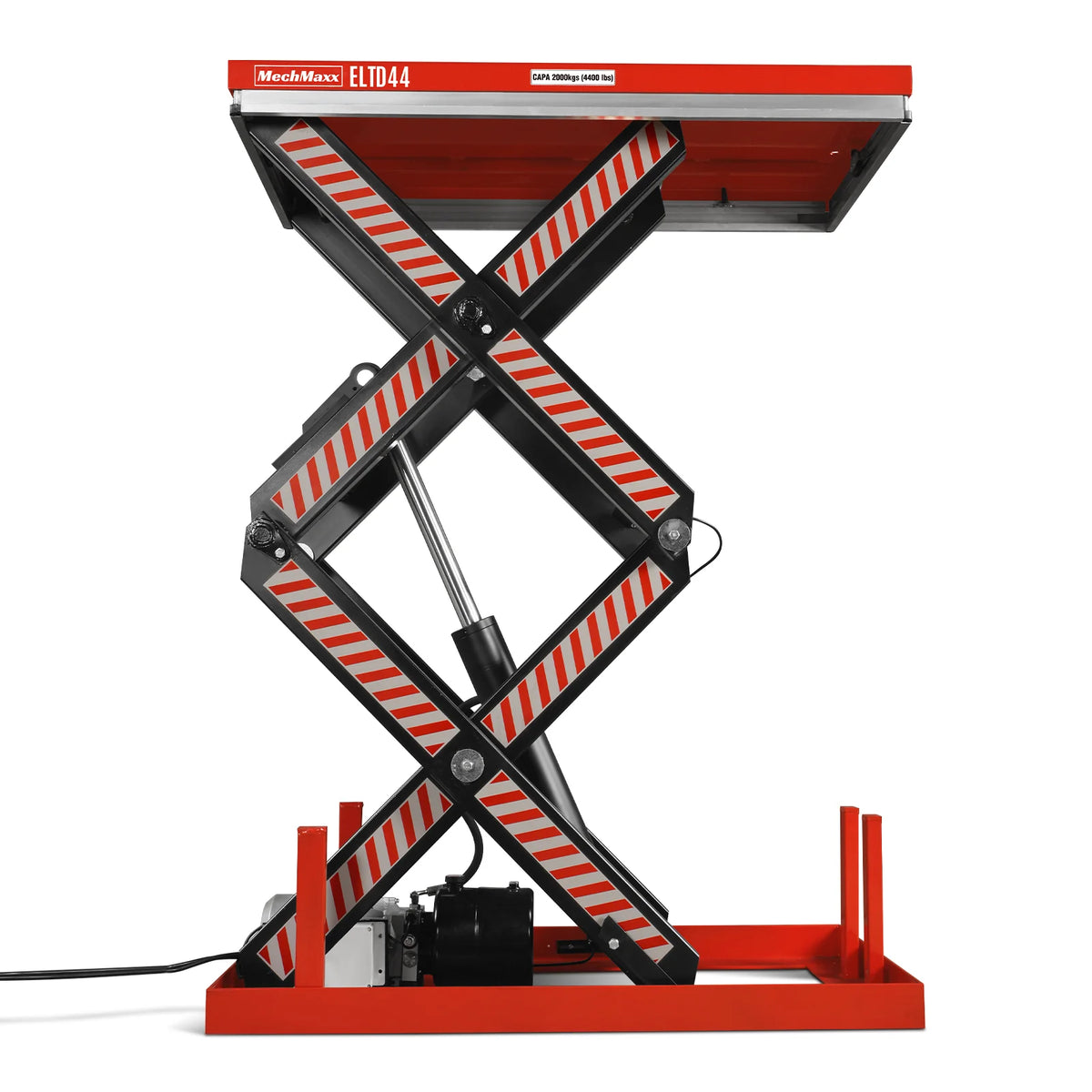 MechMaxx 4,400 lb Electric Hydraulic Double Scissor Lift Table — ELTD44