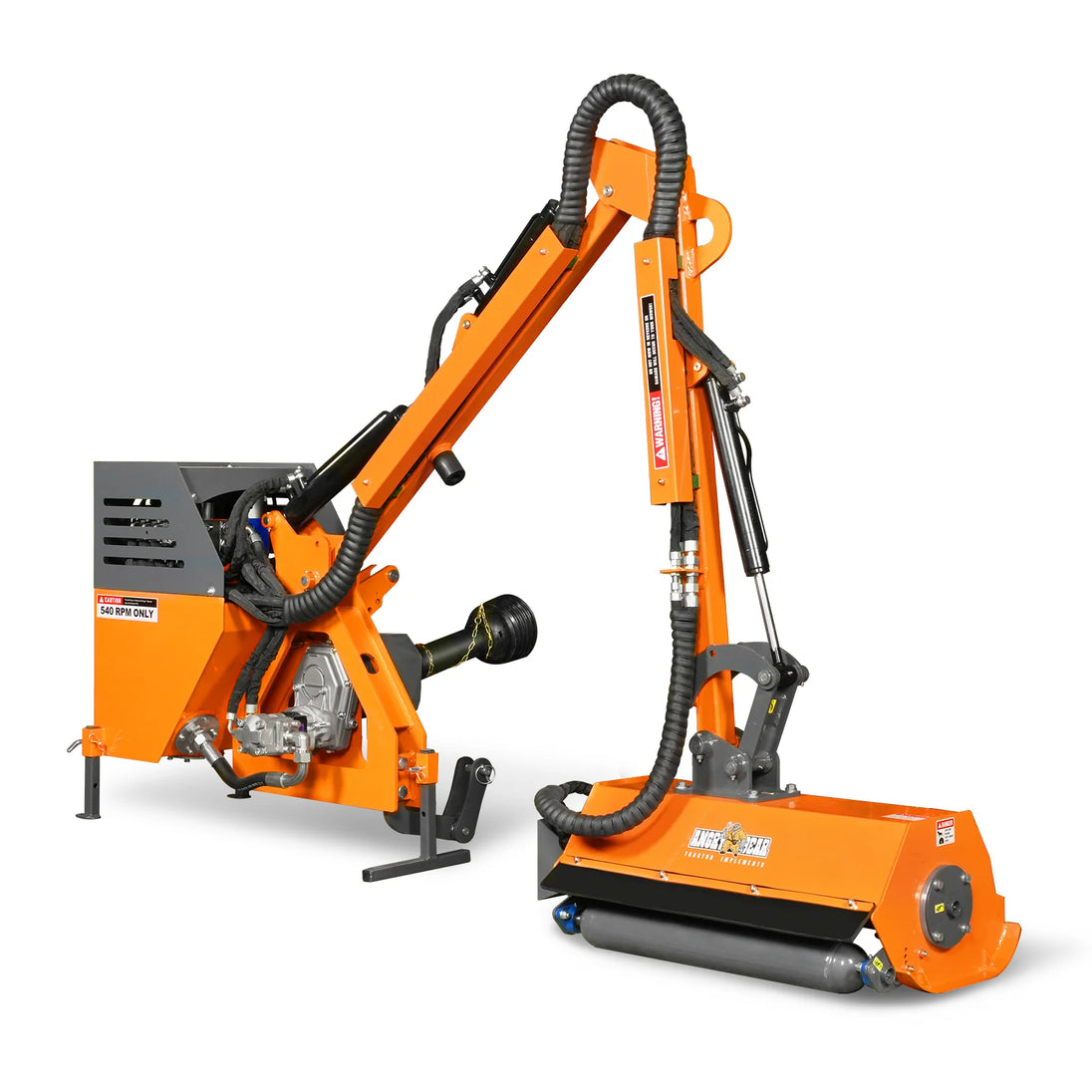 MechMaxx 31.5" Remote Control Operation, Maximum Reach 11'2", 3-Point Boom Mower, 20-55HP, ERM80 - view 2