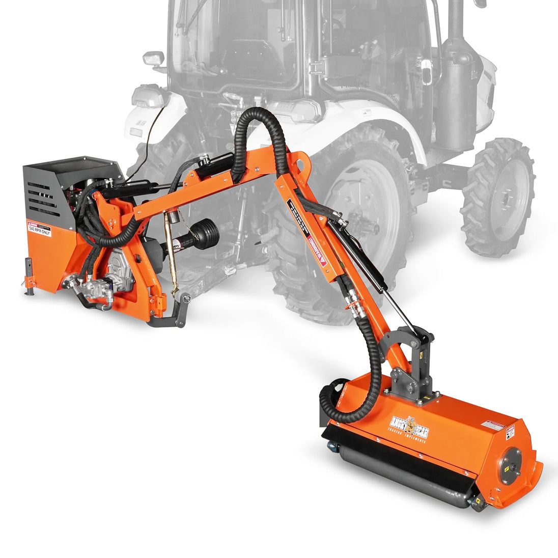 MechMaxx 31.5" Remote Control Operation, Maximum Reach 11'2", 3-Point Boom Mower, 20-55HP, ERM80