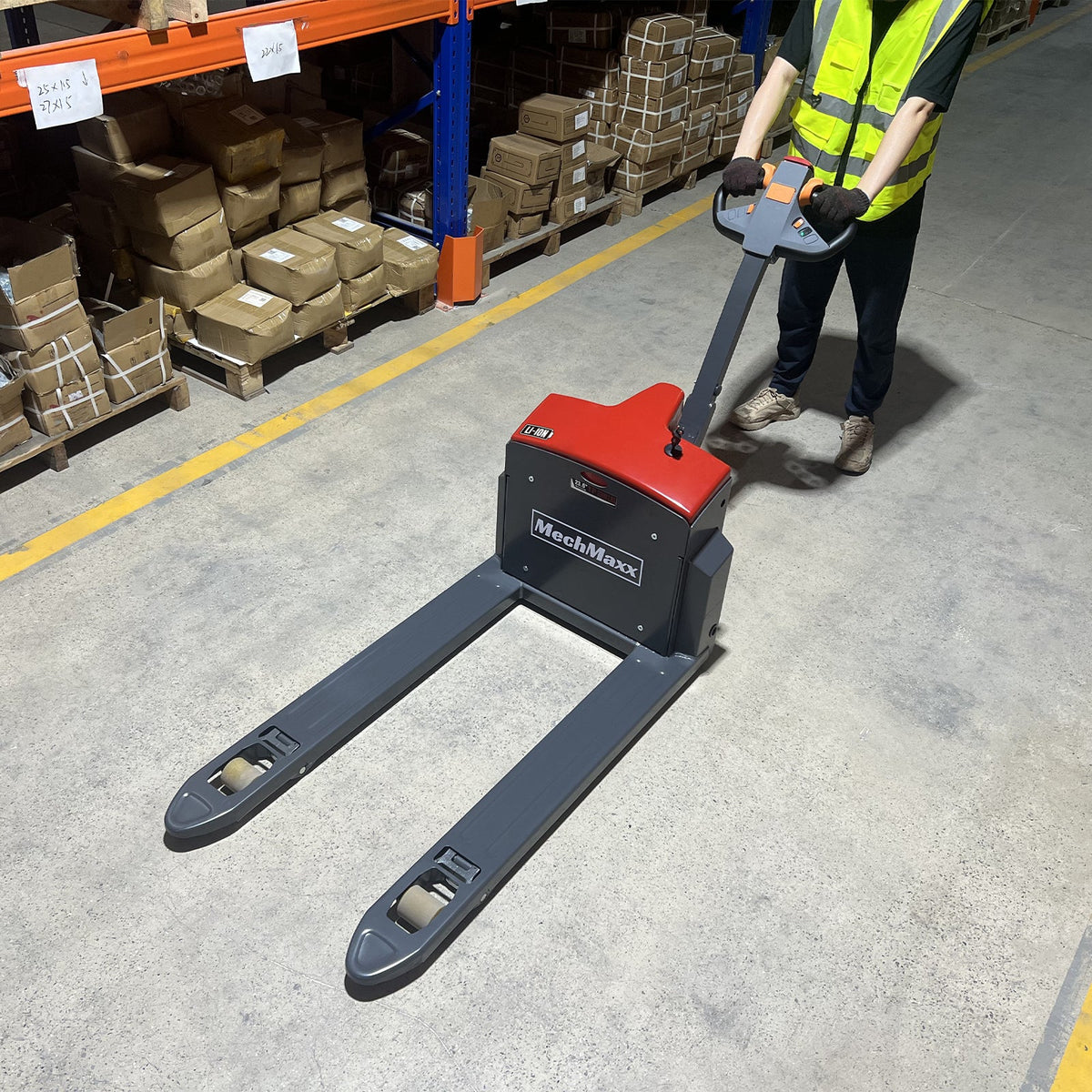 MechMaxx 4400lbs Lithium-ion Electric Pallet Jack, 45"x27" Fork, 48V 50Ah Battery, Walkie Type Truck, EPT44 - view 2