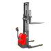 MechMaxx 2640lbs Electric Straddle Stacker, 138" Lift, Adjustable Legs & Forks, F26-138SLA