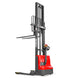 MechMaxx 2640lbs Lithium-ion Electric Straddle Stacker, 138" Lift, Adjustable Legs & Forks, F26-138S