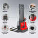MechMaxx 2640lbs Lithium-ion Electric Straddle Stacker, 138" Lift, Adjustable Legs & Forks, F26-138S - view 6