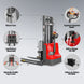 MechMaxx 2640lbs Lithium-ion Electric Straddle Stacker, 98" Lift, Adjustable Legs & Forks, F26-98S - view 6