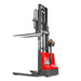 MechMaxx 2640lbs Lithium-ion Electric Straddle Stacker, 98" Lift, Adjustable Legs & Forks, F26-98S
