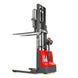 MechMaxx 2640lbs Lithium-ion Electric Straddle Stacker, 98" Lift, Adjustable Legs & Forks, F26-98S