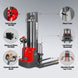 MechMaxx 3300lbs Lithium-ion Electric Straddle Stacker, 118" Lift, Adjustable Legs & Forks, F33-118S - view 6