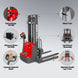 MechMaxx 3300lbs Lithium-ion Electric Straddle Stacker, 98" Lift, Adjustable Legs & Forks, F33-98S - view 6