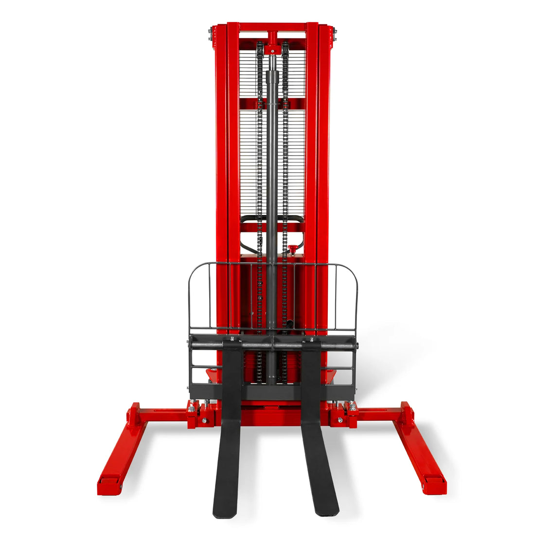 MechMaxx 3300lbs Semi-Electric Straddle Stacker, 118" Lift, Adjustable Legs & Forks, S33-118S - view 6