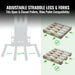 MechMaxx 3300lbs Semi-Electric Straddle Stacker, 118" Lift, Adjustable Legs & Forks, S33-118S - view 5