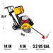 MechMaxx Honda GX160 Walk-Behind Concrete Floor Saw, 14 in Blade, 4 in Cutting Depth, FS350H - view 2