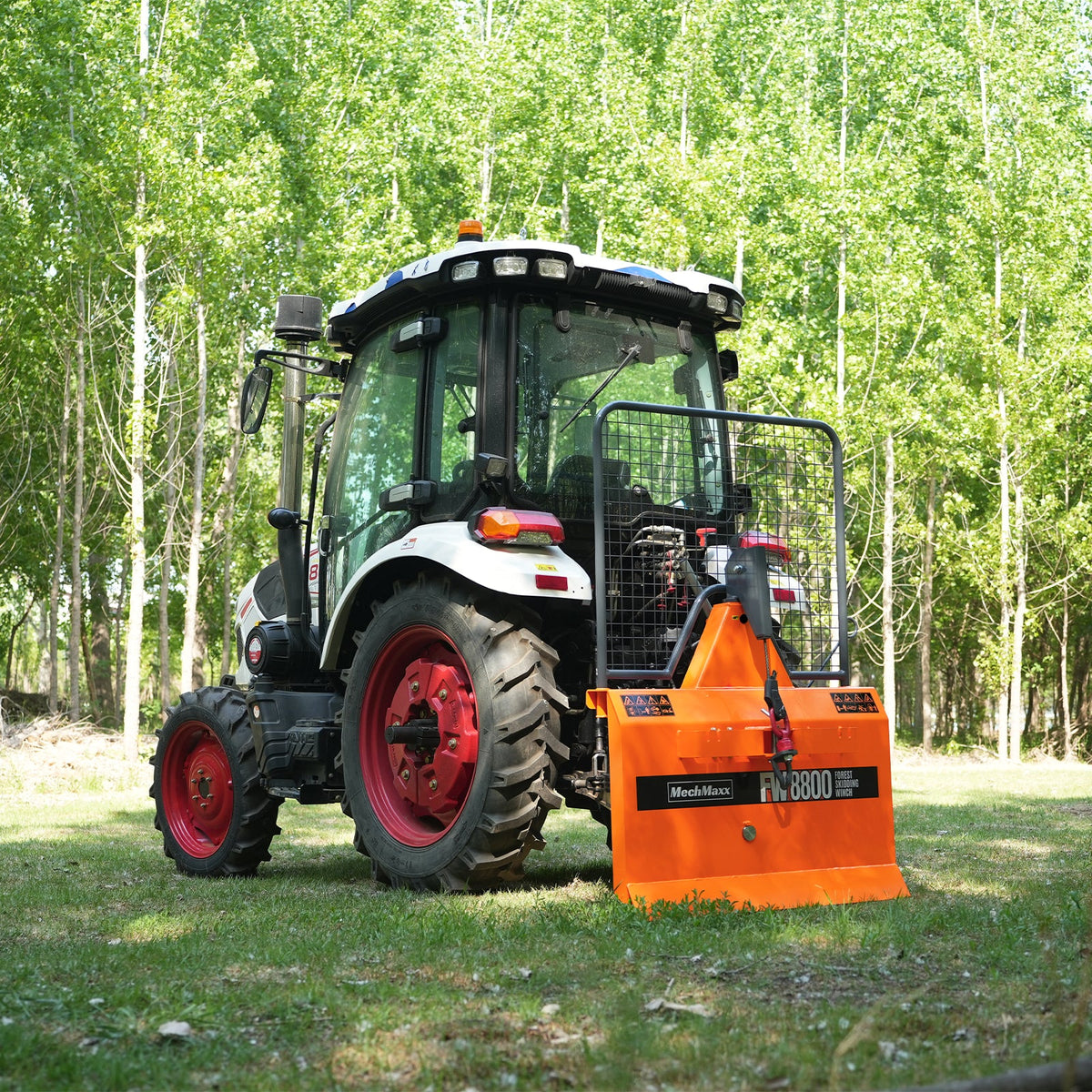 MechMaxx 8800lbs 3-Point Hitch Forestry Log Skidding Winch, 200ft Cable Length, 25-60 HP Tractor, Category 1 Hookup, FW8800 - view 8