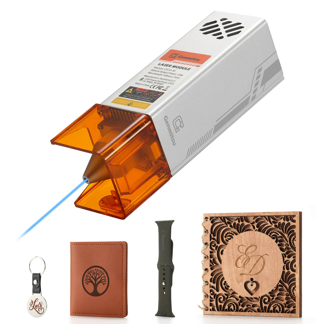 CFL10-40 10W FAC 435nm laser module for CNC router