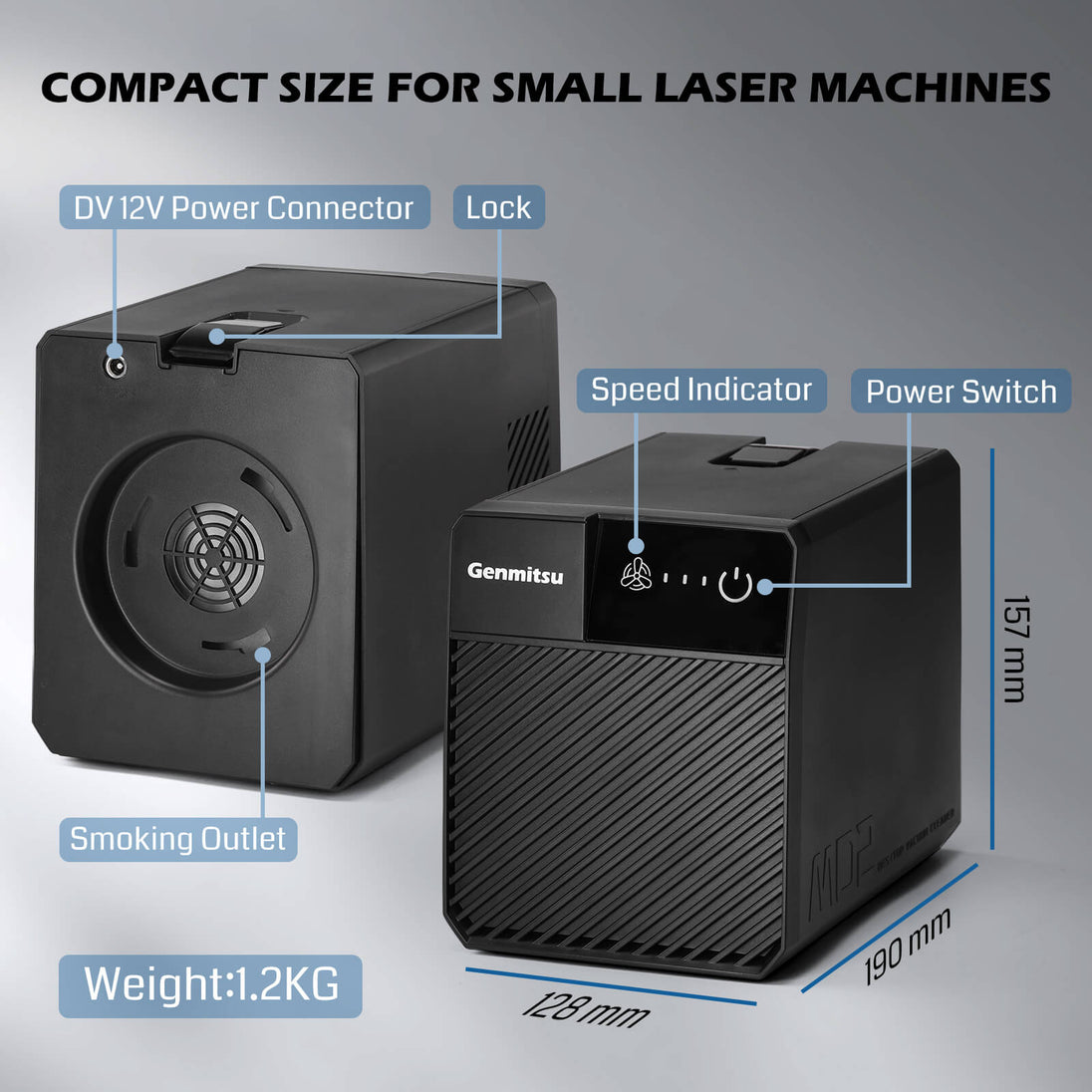 MD2 smoke purifier for Kiosk laser engraver